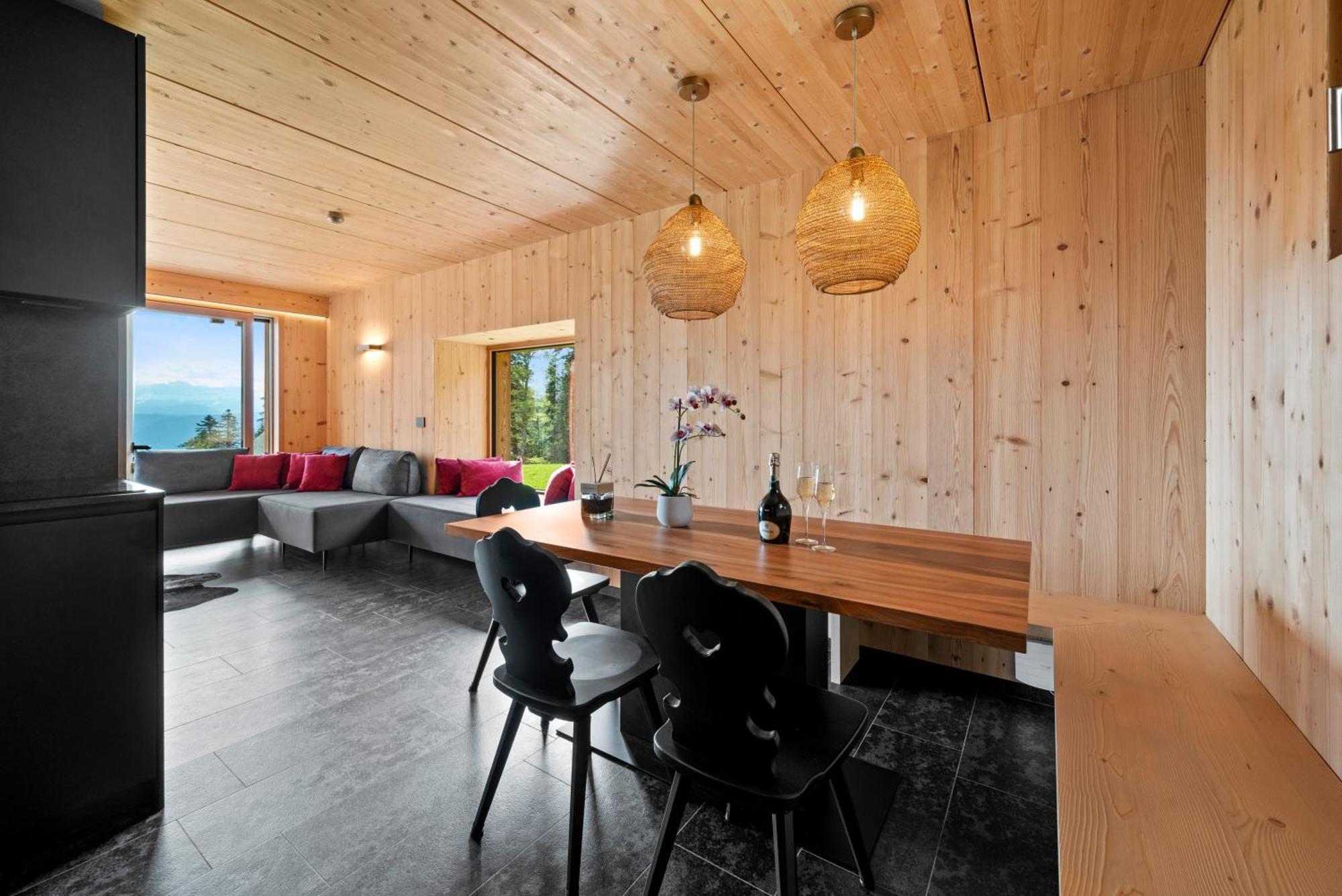 New Opening "Sissi Chalets" - Unique Luxury Hideaway With Mountain View & Sauna Mendola Exteriör bild