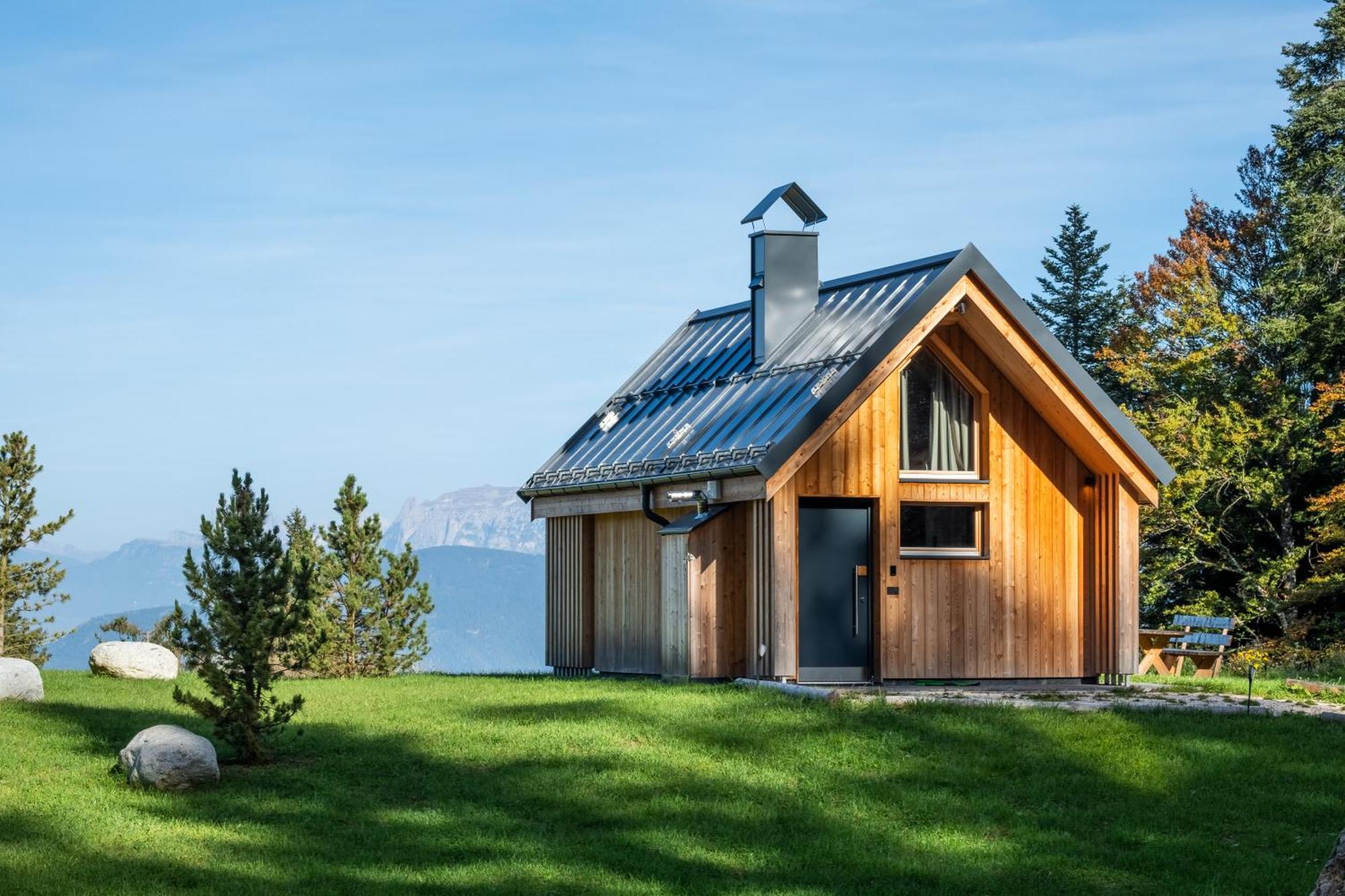 New Opening "Sissi Chalets" - Unique Luxury Hideaway With Mountain View & Sauna Mendola Exteriör bild