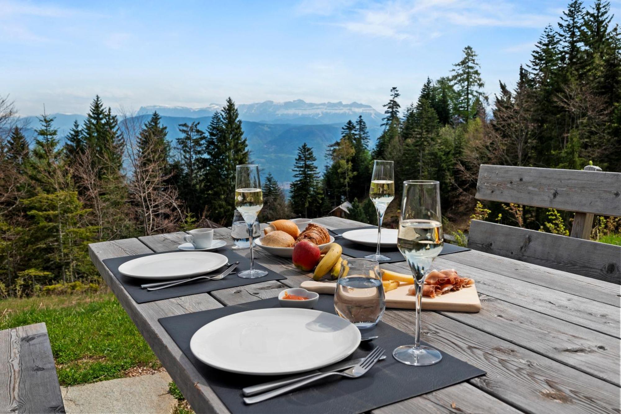 New Opening "Sissi Chalets" - Unique Luxury Hideaway With Mountain View & Sauna Mendola Exteriör bild